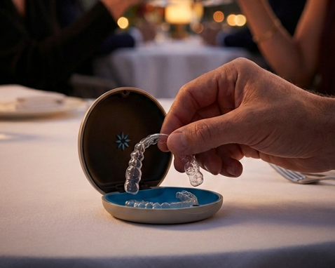 Tandläkare utför Invisalign behandling Kista